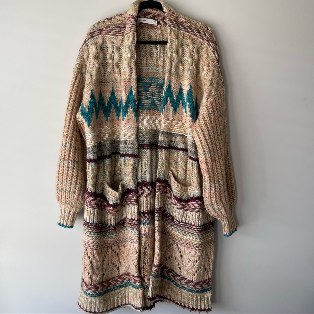 Anthropologie Multicolor Knit Cardigan